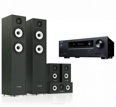 Zestaw Kina Domowego 5.0 Pylon audio Pearl + Onkyo TX-SR494DAB Autoryzowany Dealer