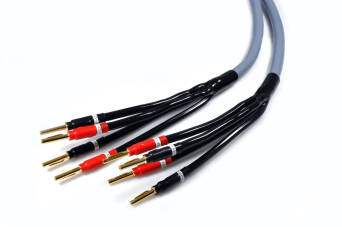 Melodika MDBA41515G Gunmetal Kabel głośnikowy bi-amping 2x 1,5 + 2x 4mm2 1,5m - 2szt