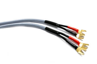 Melodika MDSC2540Gs Gunmetal Kabel głośnikowy  z widłami OFC 4N 2x2,5mm2 - 4m 2szt.